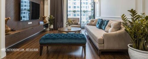  Sang trọng với sofa bọc nỉ 
