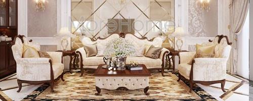  Sofa bọc nỉ tại biệt thự Phan Thiết