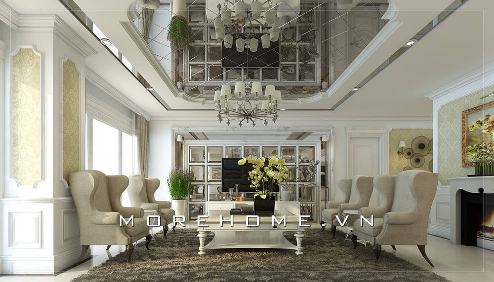 Sofa chung cư tân cổ điển Sofa chung cư tân cổ điển