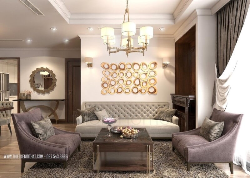 Thiết kế nội thất căn hộ chung cư Park Hill sang trọng Thiết kế chung cư