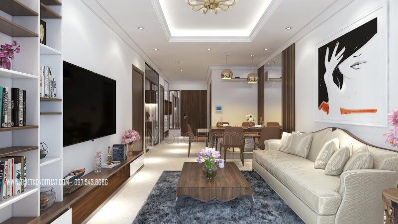 Tranh canvas treo tường khiến cho không gian sống thêm phần ấn tượng